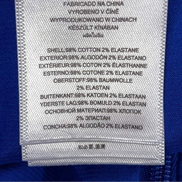 Size 10 Michael Kors Blue White Skirt Abstract Print Cotton Blend Vibrant - Picture 8 of 9